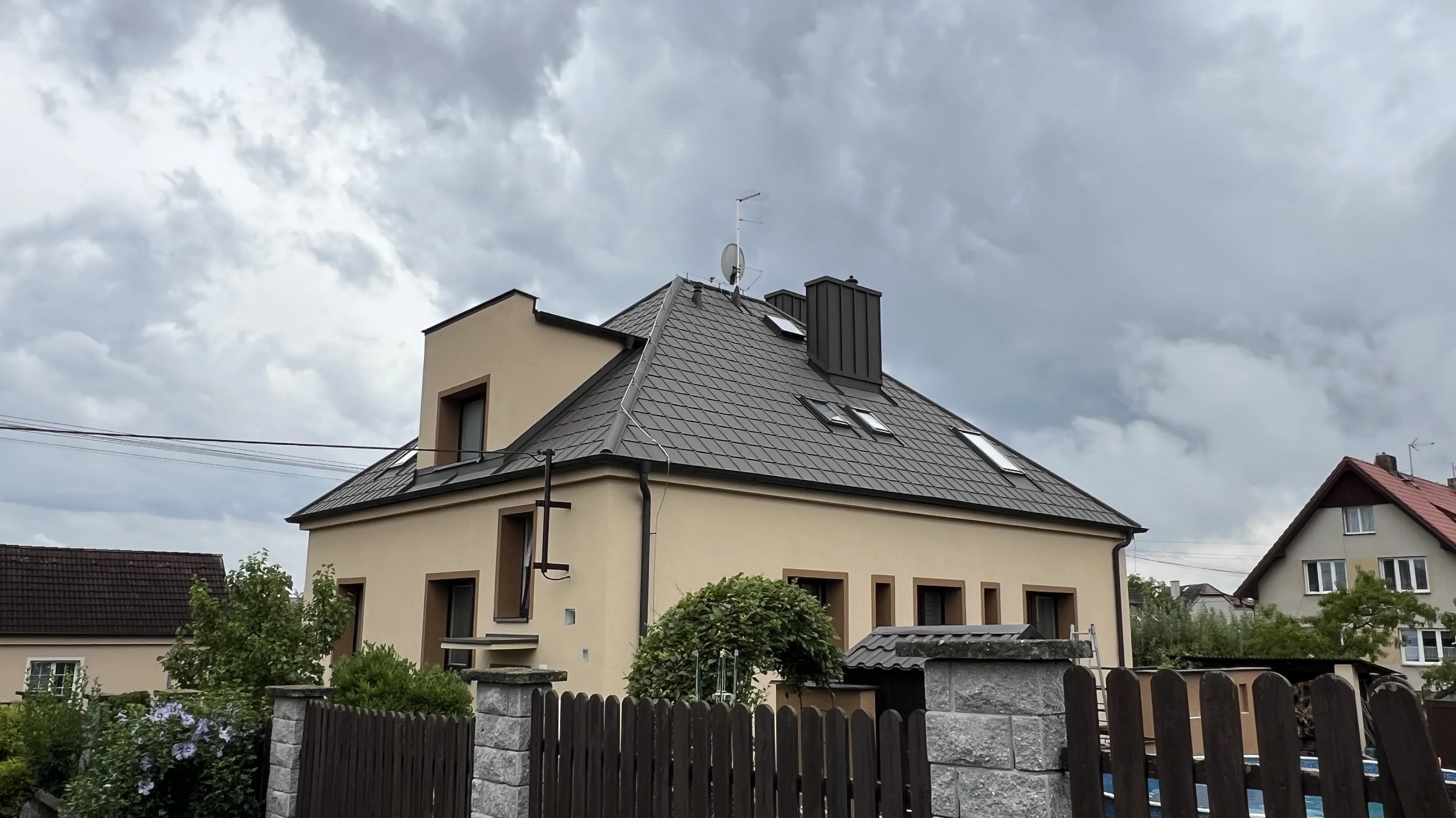 Rodinný dům se střešními okny